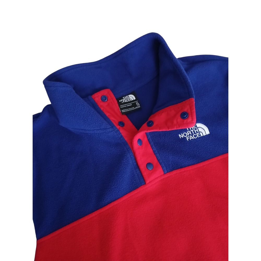 The North Face Mixed Color Glacier 1/4-Snap Fleece Jacket -Youth XL